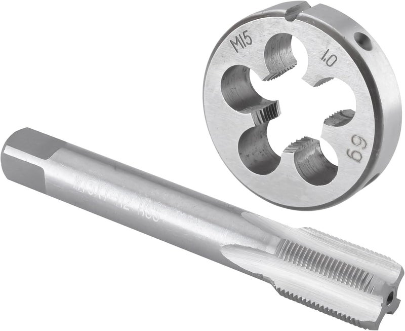 Burkit مجموعة قواطع ومكابس M15 X 1 ، قاطع خيوط آلة M15 x 1.0 ومكبس دائري يدوي يمين - Image 1